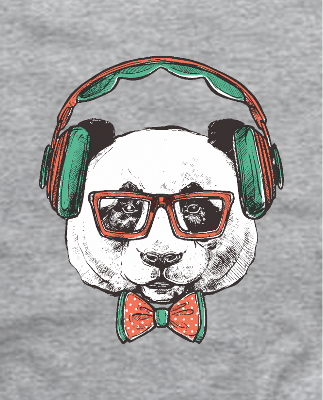 Hipster panda